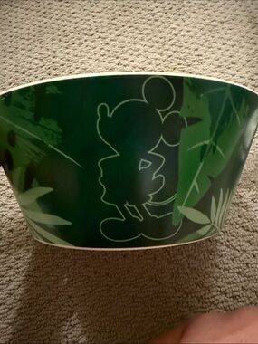 Disney Green Mickey Mouse Themed Storage Bowl